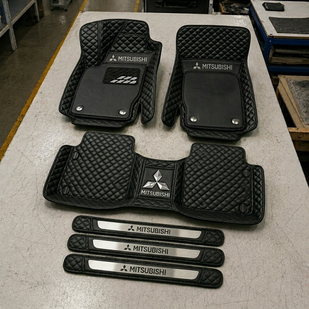 Set di Tappetini Auto Premium in Pelle Ecologica — Protezione Elegante per la Tua Auto