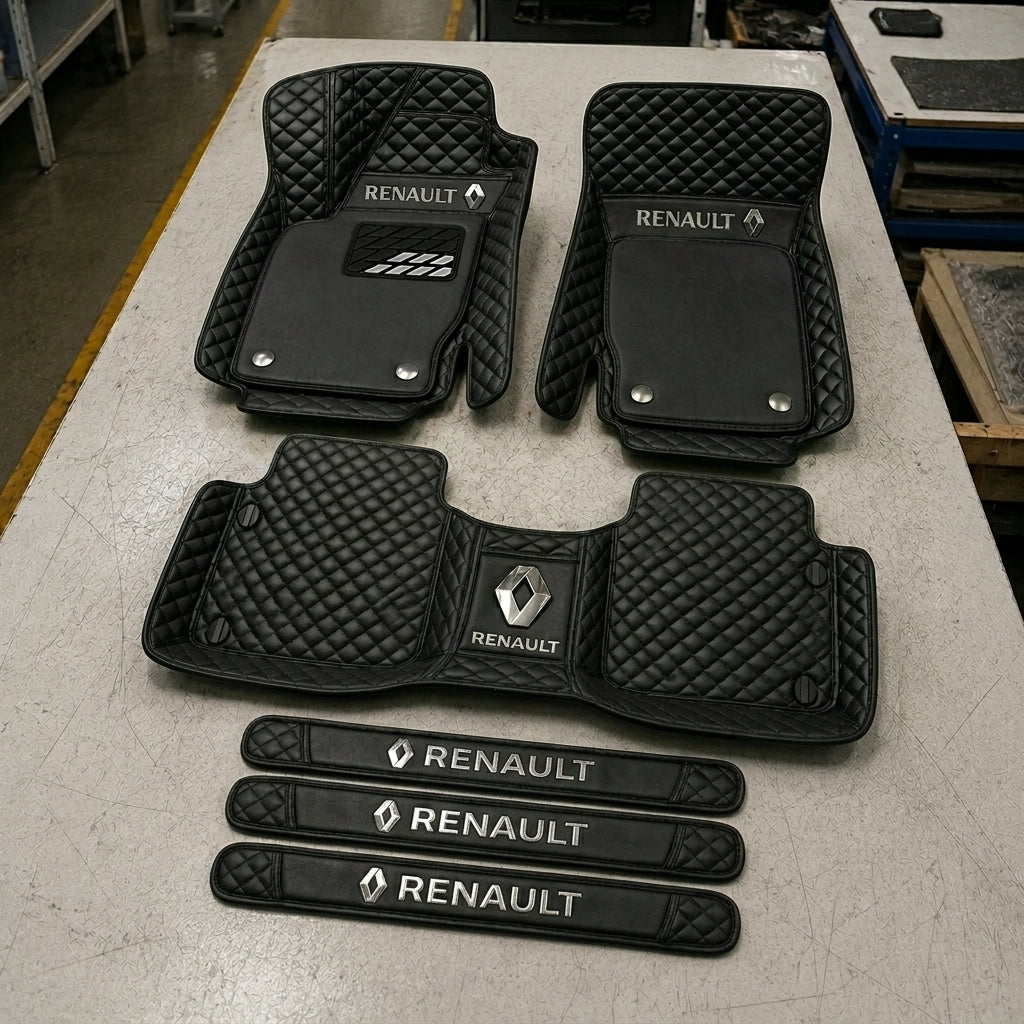 Set di Tappetini Auto Premium in Pelle Ecologica — Protezione Elegante per la Tua Auto