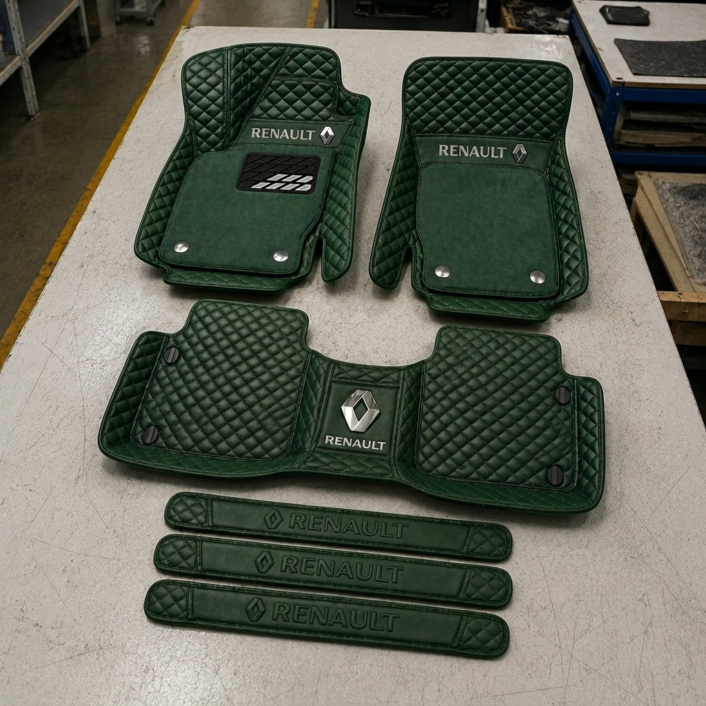 Set di Tappetini Auto Premium in Pelle Ecologica — Protezione Elegante per la Tua Auto