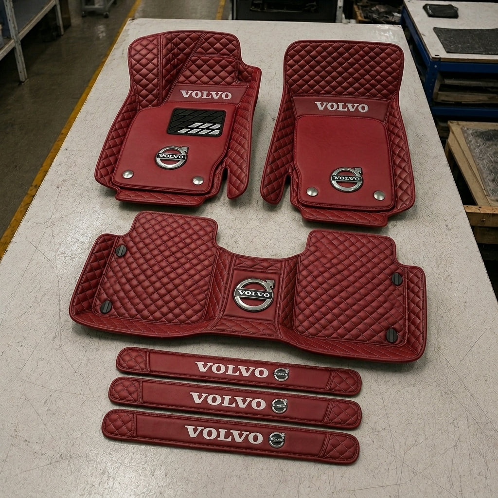 Set di Tappetini Auto Premium in Pelle Ecologica — Protezione Elegante per la Tua Auto